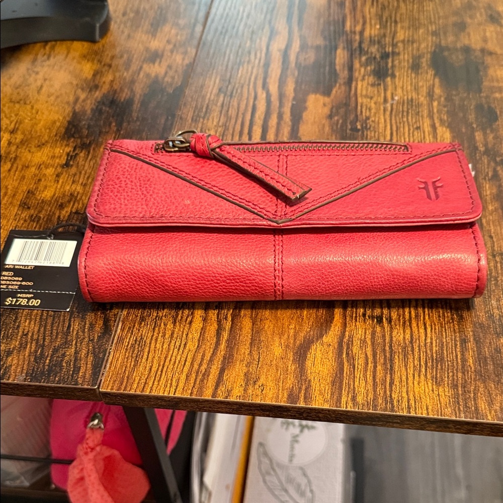 Frye Red Leather Women's Wallet